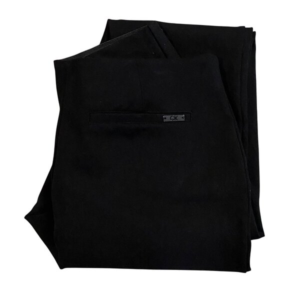 Calvin‎ Klein Womens Black Pull On  Dress Ankle Pants Size 8 - Picture 4 of 5